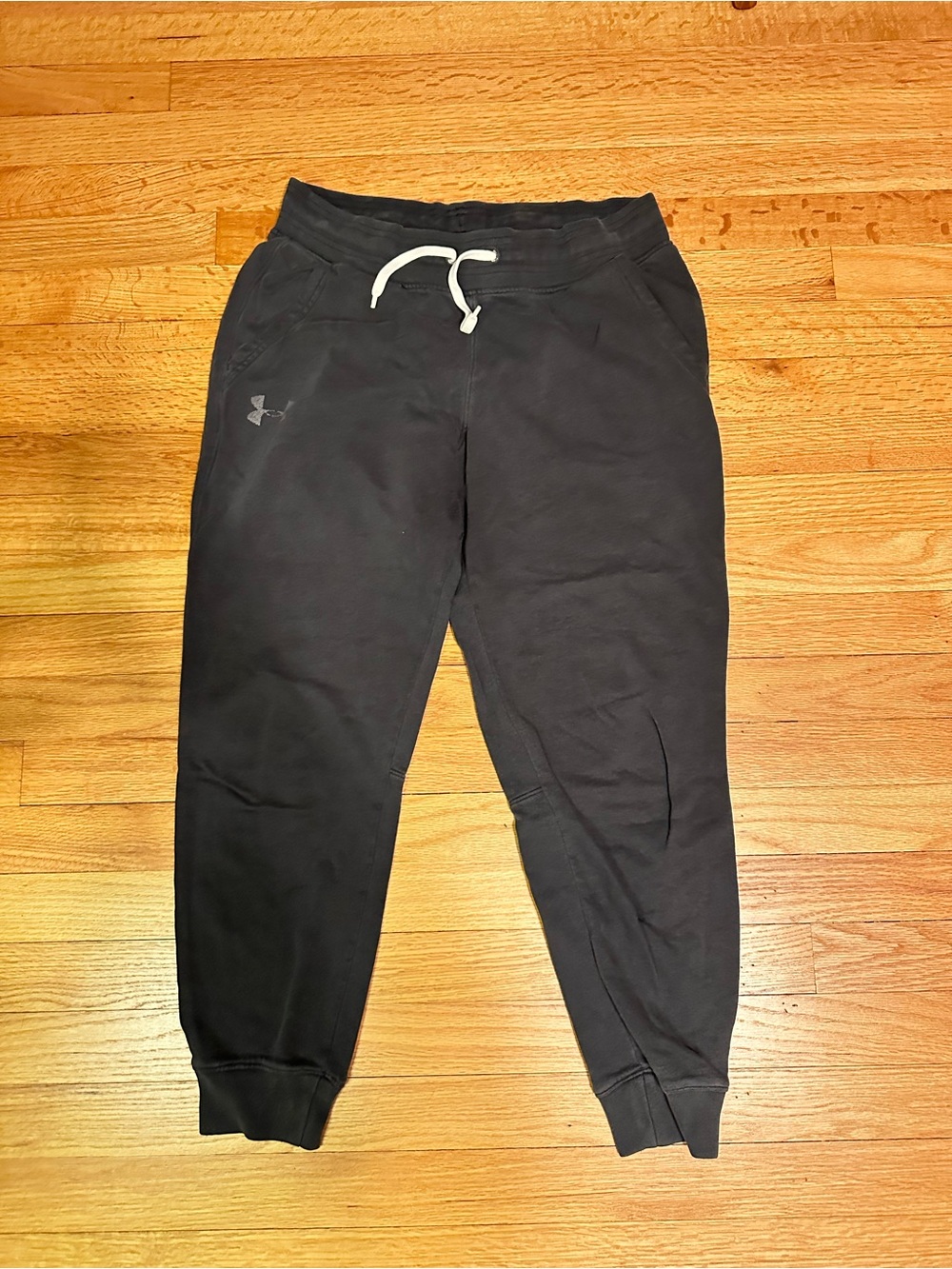 Under Armour Loose Fit Black Joggers Medium Cotton Pants